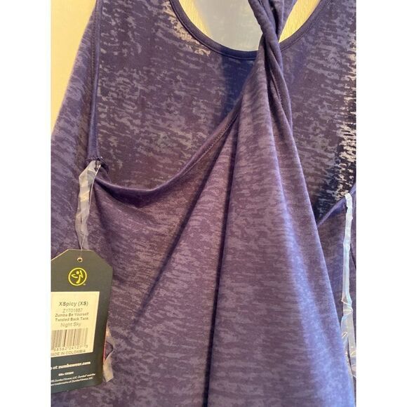 NWT Zumba XS Twisted Racerback Tank‎ - Picture 5 of 5